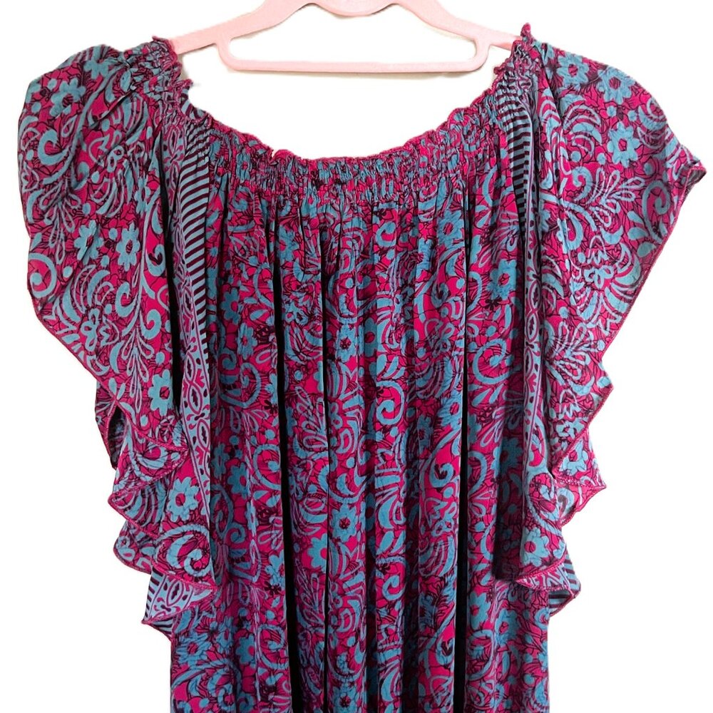 Karma Highway Boho Off-Shoulder Top Flutter Sleev… - image 5